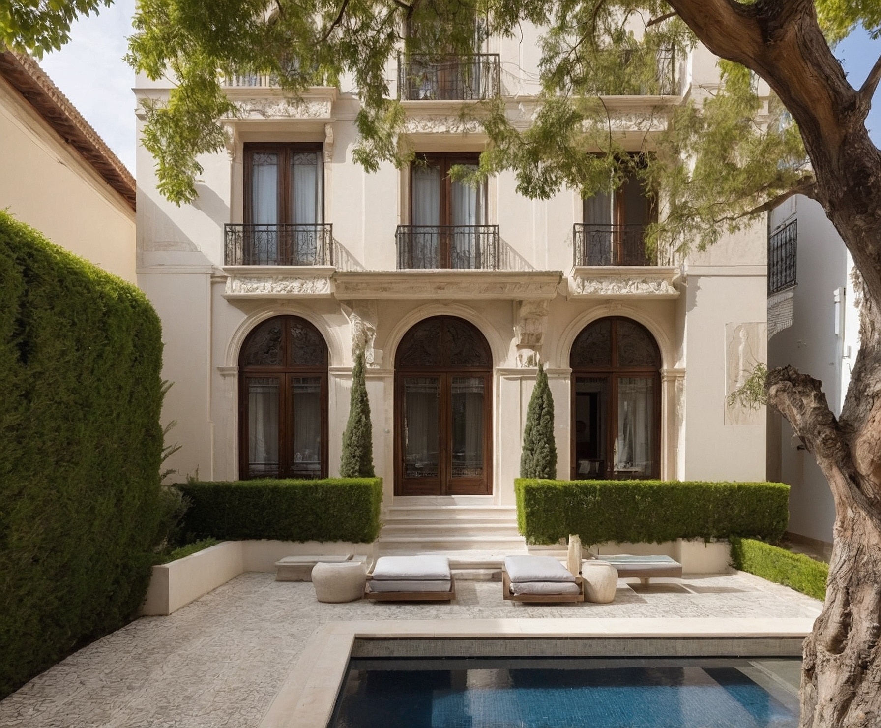 Residencia histórica restaurada con lujo contemporáneo